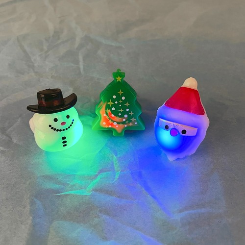 크리스마스 LED 젤리반지 3개(1set)